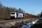 Das neueste Lomo Zebra 189 914 mit DGS 48862 am 05.02.2011 in Haar.