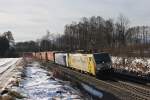 189 902 + 917 mit DGS 43120 am 06.02.2011 bei Grokarolinenfeld.