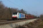 186 102 mit Autozug am 03.04.2011 in Haar.