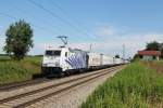 185 663 mit dem Ekol am 08.07.2012 bei Hilperting.