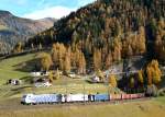 185 661 + 185 664 mit einem Schrottzug am 03.11.2011 unterwegs bei St.