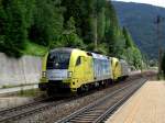 182 541 + 182 5xx von Lokomotion als Lz nach Kufstein am 06.06.2007 bei der Durchfahrt in Gries am Brenner.