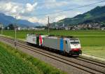 186 110 + 185 665 als Lz nach Kufstein am 15.06.2011 bei Schwaz.