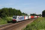 186 287 und 185 665 mit Ekol am 04.06.2014 in Vogl.