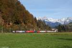 189 904 + 185 661 mit dem Ekol am 01.11.2014 bei Mitterberghütten.