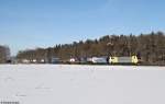 189 902 + 186 442 mit Klv Zug am 03.02.2015 bei Eglharting.