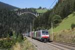 186 282 + 486 510 mit KLV Zug am 12.09.2015 bei St.