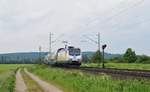 LNVG 146 509, vermietet an Metronom, 146-09, mit ME RE 2 (82817) Uelzen - Göttingen  (Burgstemmen, 23.05.17).