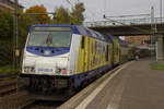 246 002-0 in Hamburg Harburg mit einem RE5 Zug nach Cuxhaven.