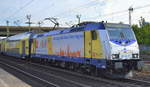 Metronom Eisenbahngesellschaft mbH mit  ME 146-17  [NVR-Number: 91 80 6146 517-8 D-BTH] mit der Linie RB31 nach Lüneburg am 18.06.19 Ausfahrt Bahnhof Hamburg Harburg.