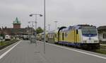 246 008-7 von Metronom am 16.05.2015 im Bahnhof Cuxhaven.