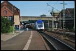 Blick Auf Dem Bahnhof Hamburg-Harburg Mit Dem Metronom Nach Bremen-Hbf 14.07.07