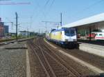 Am 16.7.07 fhrt die 146-15 mit dem ME 80849 in den Hbf von Hannover