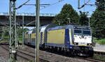 Metronom Eisenbahngesellschaft mbH, Uelzen [D] mit ihrer  146-06  [NVR-Nummer: 91 80 6146 506-1 D-BTH] mit dem RE 4 nach Bremen Hbf. am 09.07.24 Einfahrt Bahnhof Hamburg-Harburg.