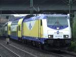 BR 146 537 der Metronom zieht einen Regionalzug nach Lneburg aus dem Bahnhof Hamburg-Harburg am 06.08.2008.