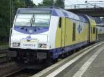 Metronom BR 246 003 steht mit einem MET nach Cuxhaven abfahrbereit in HH-Harburg am 06.08.2008.