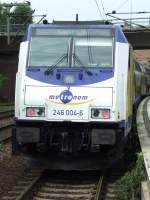 BR 246 004 der Metronom in HH-Harburg am 06.08.2008.