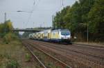 ME 146-09 mit ME 80952 Hannover Hbf - Hamburg Hbf am 18.10.2008 bei der Durchfahrt durch Radbruch