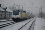 ME 146-18 mit 80830 Gttingen - Hannover Hbf, am 29.11.2008 bei der Ausfahrt aus Kreiensen im dichten Schneetreiben