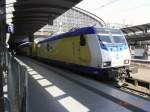 ME 146-04 +8 Wagen bei der Ausfahrt Hamburg Hbf nach Uelzen 23.04.2008