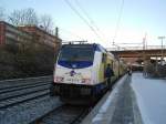 246 007-9 beim Kopfmachen mit ME 39410 Cuxhaven - Hamburg Hbf in Hamburg-Harburg am 2.01.09 auf Gl.