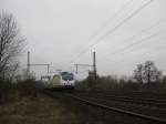 ME 146-06 durchfhrt am 31.01.09 mit ME 80939 Hamburg Hbf - Uelzen den Bahnhof von Ashausen Richtung Lneburg.