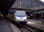 Die ME 146-09 bei dem Wendevorgang in Hamburg Hbf. 09.08.2005