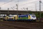 146 535-0 mit einem metronom aus Bremen Hbf nach Hamburg Hbf bei der Einfahrt in Hamburg-Harburg am 01.08.2010