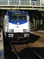 Die ME 146-17 zog den Sonderzug von Nrten-Hardenberg nach Berlin Ostbahnhof.