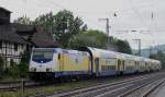 ME 146-11 Metronom bei Einfahrt in den Bahnhof Kreiensen am 12.08.2011 Man beachte die Gischt nach einem Regenschauer die der Pantograph hinter sich herzieht