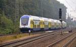 Am 23.08.11 fuhr dieser Metronom durch Hannover-Bismarckstrae Uelzen entgegen.