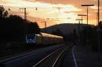 ME 82843 Uelzen - Gttingen, fhrt am Abend des 15.07.2011 im letzten Licht in Kreiensen ein