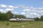 146 511-1 zieht am 30.05.2014 ME 82825 kurz hinter Elze gen Göttingen.