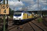 246 003-8 schob den metronom vom bhf hh-harburg richtung hamburg-hbf am 20.06.14