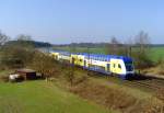 ME 81409 (Bremen–Hamburg) am 27.03.2004 zwischen Buchholz (Nordheide) und Klecken