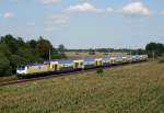 ME 146-03 mit ME 82020 (Hamburg Hbf–Bremen Hbf) am 02.08.2011 zwischen Ottersberg (Han) und Sagehorn