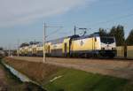 146 538 mit ME 81615 (Hamburg-Harburg–Lneburg) am 04.01.2014 zwischen Ashausen und Winsen (Luhe)