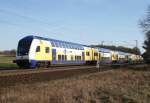 ME 82124 (Uelzen–Hamburg Hbf) am 24.02.2014 zwischen Bienenbttel und Deutsch Evern