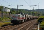 mkb V19 (277 808-2) mit einem Kesselzug am 12.06.2014 in Wuppertal Steinbeck.