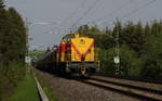 Zementleerzug mit MEG V100 und Class 66 in Drochaus.