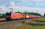 Am 29.09.20 überführte 145 017 der MEG einen Schrottzug nach Opladen über Dessau und Magdeburg.