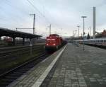 MEG 103 mit einem Schotterzug am 15.11.2007 in Gttingen