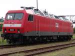 Die 803 der MEG auf der Fahrzeugparade im Bahnbetriebswerk Berlin-Schneweide.(21.08.04)