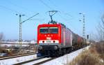 MEG 602 ex 143 204 mit dem Bhlenpendel am 12.1.09 in Holleben.