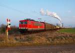 MEG 701 verlsst am 3.3.09 mit dem Slusikilpendel Buna Werkbahnhof .