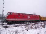 MEG 302 schiebt am 22.12.10 den GSM-R Messwagen gezogen von MEG 301, hier in Zweibrcken, weiter nach Rohrbach.