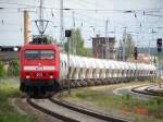 MEG 803 aus Rdersdorf nach Rostock bei der durchfahrt von Gstrow.