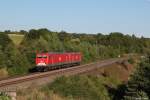 MEG 804 (156 004) + MEG 605 (143 344) am 06.09.2013 bei Laaber.