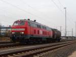 WOW Grenzlast !!!  218 390  der MEG am 14.11.2013 im Güterbahnhof Leipzig Plagwitz.