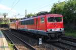 MEG 701 (Ex DB 155 124-1) mit 185 333-9 im Schlepp zum Umsetzen in Hamburg-Harburg.